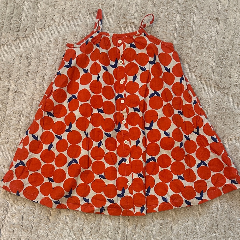 Hanna Andersson Orange and Blue Kids Dress
